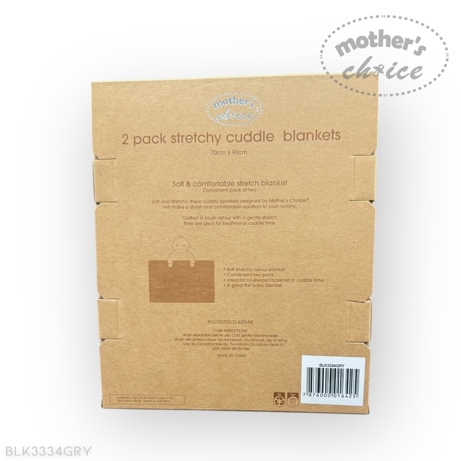 M/C BAMBOO 2PK VALOUR CUDDLE RUG GREY