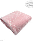 BABY MINK BLANKET - PINK BEAR