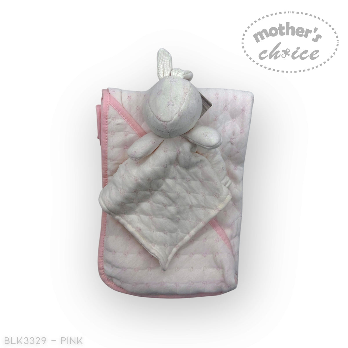 M/C SHERPA BLANKET &amp; RABBIT  DUDU PINK