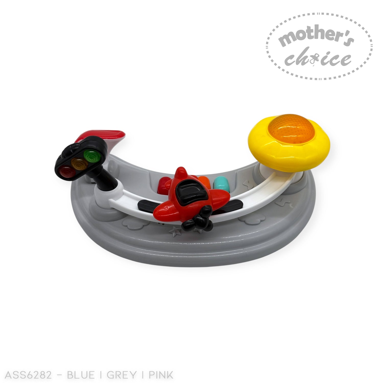 MOTHERS CHOICE BABY WALKER WITH MUSIC AND LIGHT, PLASTIC WHEEL