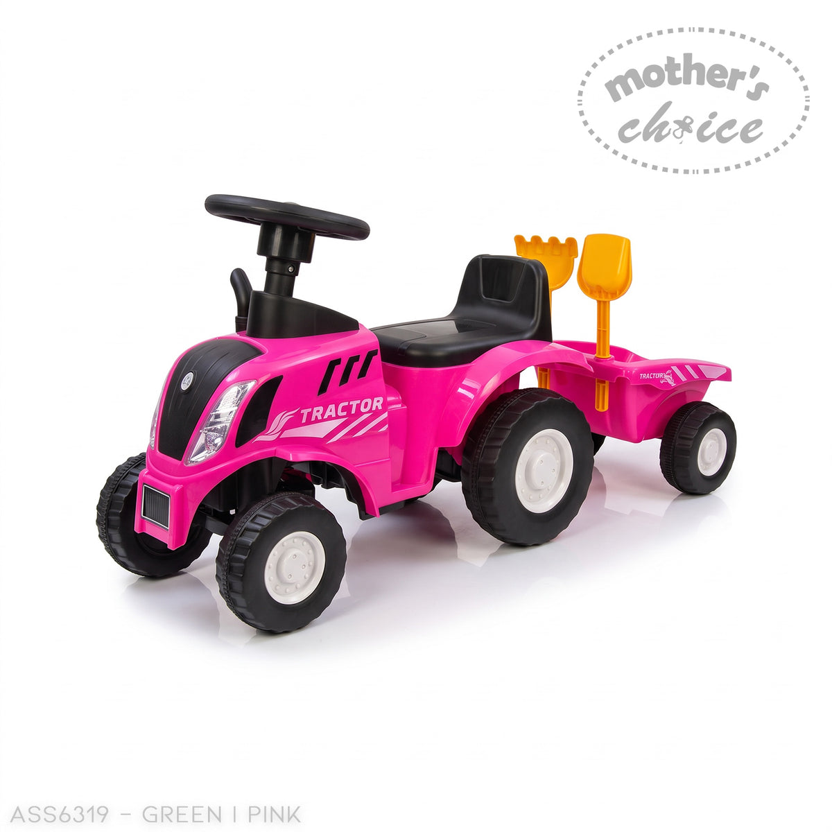 RIDE-ON CAR TRACTOR WITH TRAILOR AND ACCESSORIES