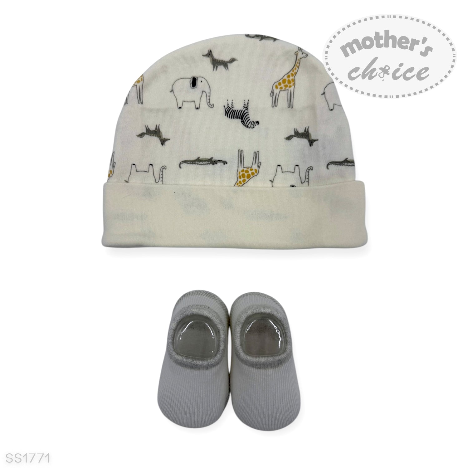 M/C 5 PCS GIFT SET GREY ELEPHANT