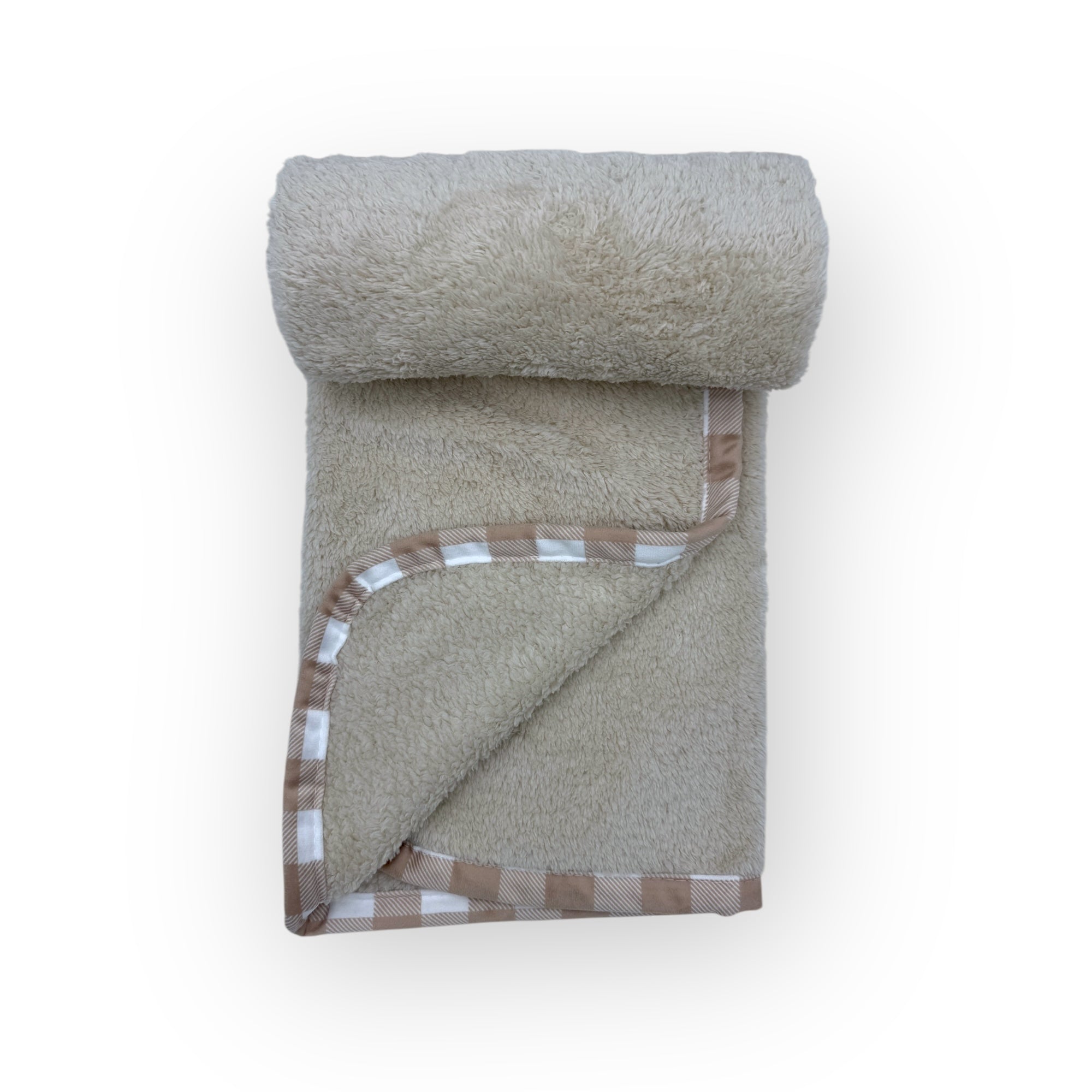 M/C SUPER SOFT CORAL FLEECE WITH PRINTED MINK BINDING BLANKET AND PILLOW SET NEUTRAL BROWN BEAR