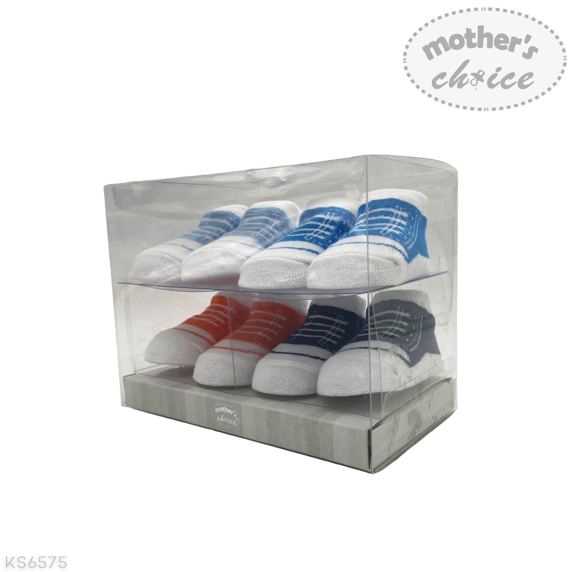 4 PACK SOCKS &#39;LACE-UP&#39; ASST