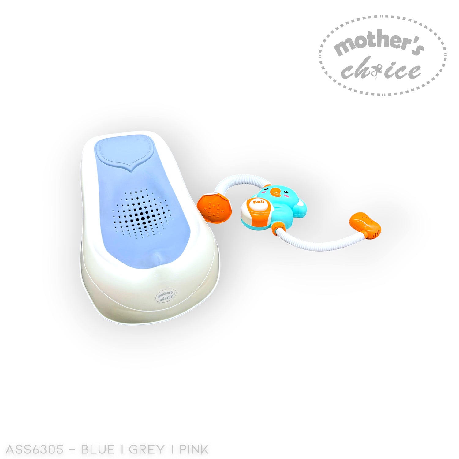 BABY BATH LARGE WITH SMART THERMOMETER AND SHOWER TOY