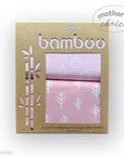 M/C BAMBOO 2PK  WATERPROOF CHANGE MAT  PINK