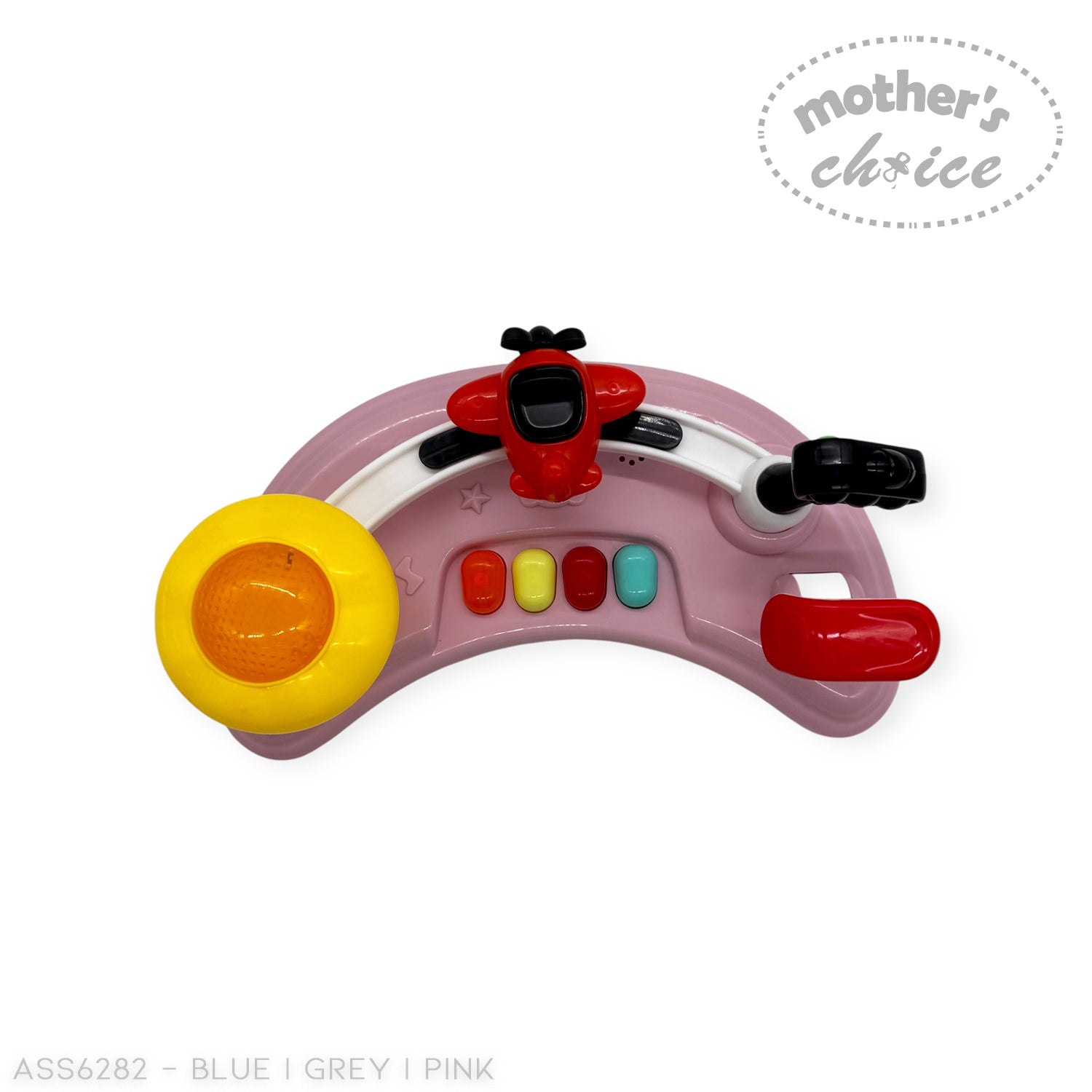 MOTHERS CHOICE BABY WALKER WITH MUSIC AND LIGHT, PLASTIC WHEEL