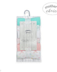 M/C 6 PACK WASHCLOTH SET PINK RAINBOW
