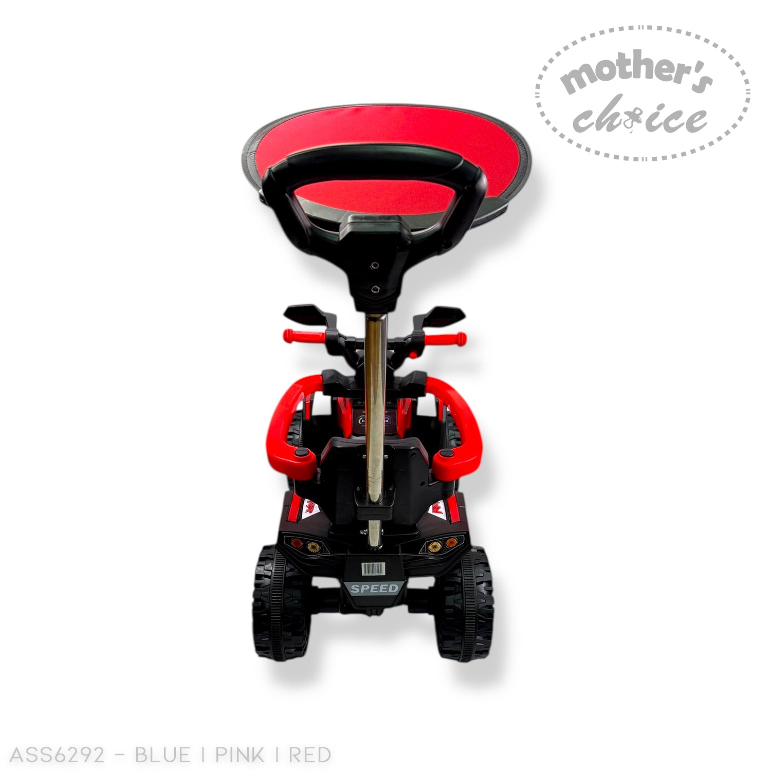 MOTHERS CHOICE RIDE ON CAR WITH CANOPY