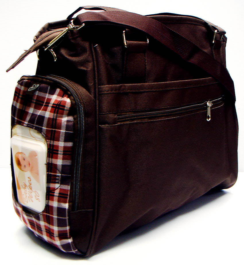DIAPER BAGS  BROWN CHECK