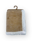M/C SHERPA FLEECE BLANKET BROWN