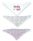 M/C 3 PACK BANDANA BIB SET HELLO GIRL