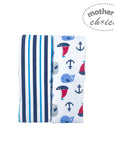 2 PACK FLANNEL RECEIVER BOYS SAILOR/STRIPE