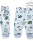 M/C 2 PACK LEGGINGS  'MINT ART'  3-6M