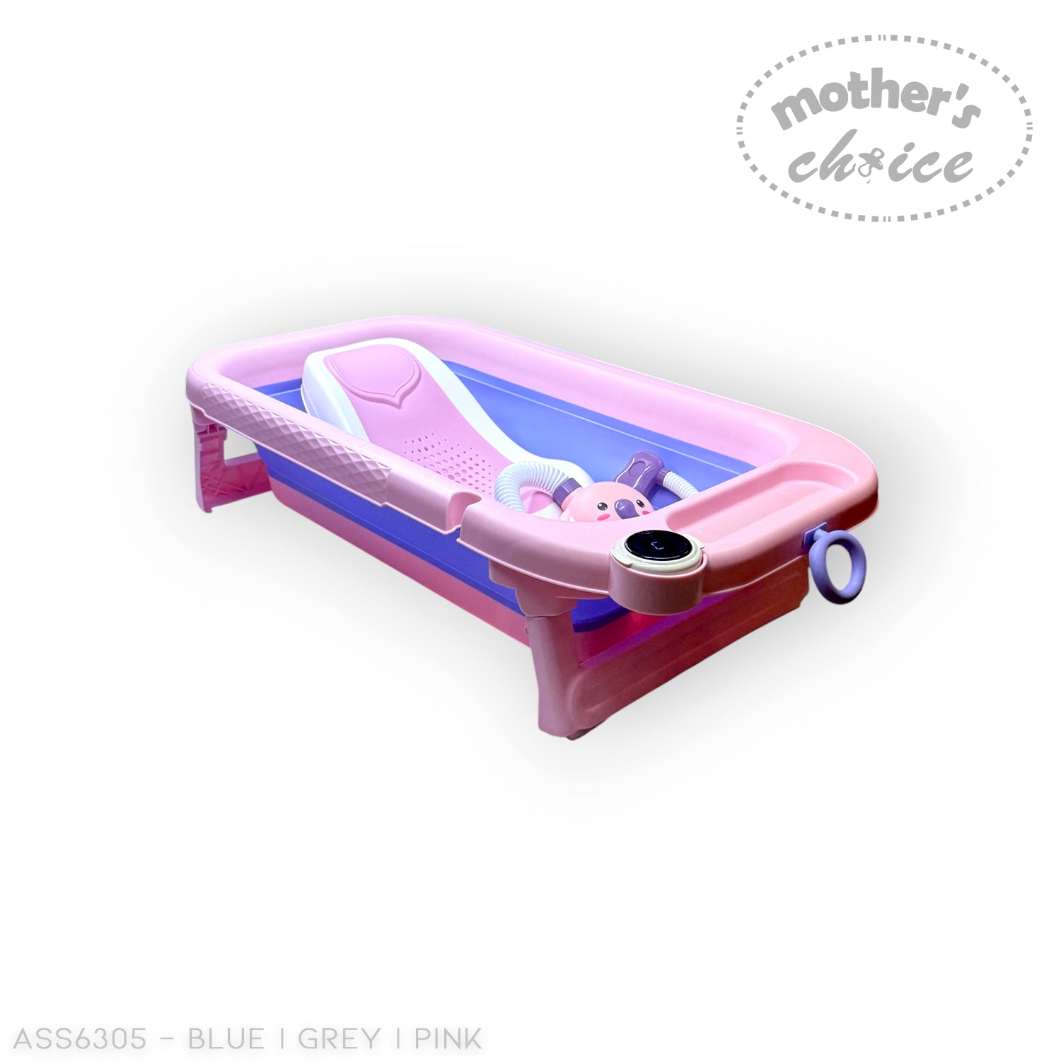 BABY BATH LARGE WITH SMART THERMOMETER AND SHOWER TOY