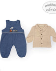 M/C BOYS 2PC DUNGAREE SET 3-6M