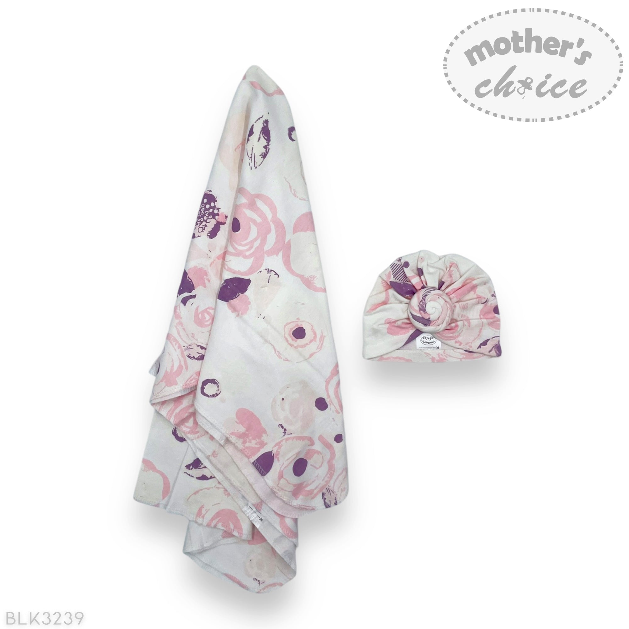 M/C 2PK HAT AND BLANKET SET PINK