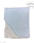 M/C GIFT BOX SHERPA BLANKET &amp; PILLOW SET BLUE