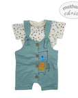 M/C 2PC DUNGAREE SET SUMMER DIP 18M