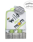 MC BABY HOODED TOWEL AND 5 PIECE FACECLOTH SET - WILD ABOUT MOM