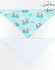 100% COTTON 4 PACK BANDANA BIBS ELIE/STARS