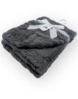 M/C SINGLE LAYER JACQUARD BLANKET GREY