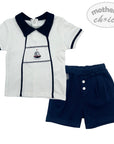 M/C BOYS 2PC SAILOR NAVY  3M