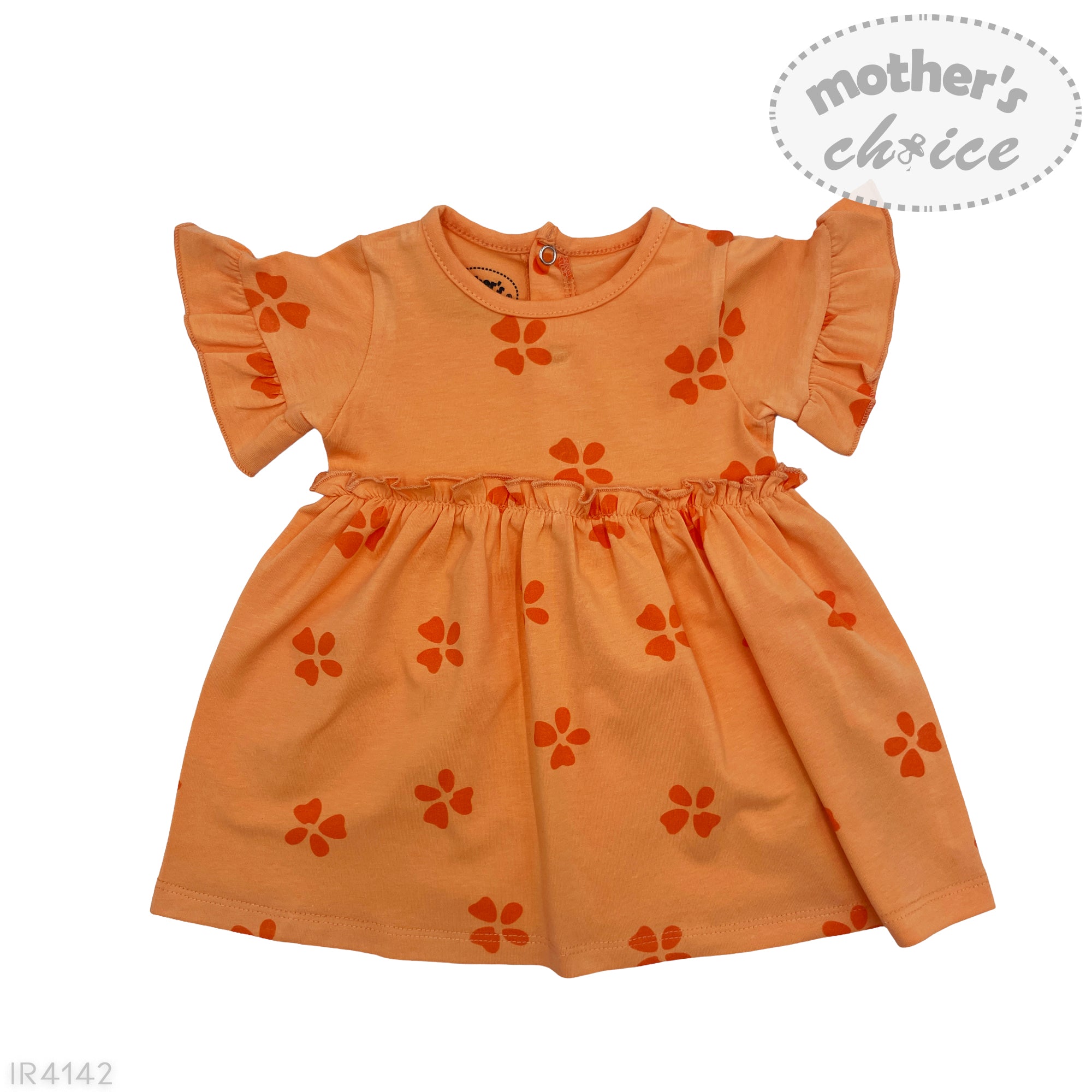 INF GIRLS DRESS SET 'ORANGE' 3-6M