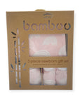 M/C BAMBOO 3PK NEWBORN BEANIE SET PINK