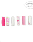 M/C 6 PACK WASHCLOTH SET PINK FLOWERS