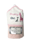 MC 100% COTTON BABY HOODED TOWEL - PRETTY GIRL