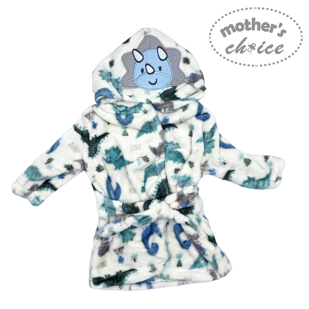 MC 100% POLYESTER BATHROBE - DINOSAUR