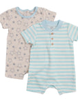 INFANT'S 2 PACK ROMPERS 'STAR' 0-3M