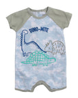 INFANT'S 2 PACK ROMPERS 'DINO MITE' 0-3M