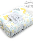 2 PACK FLEECE BLANKET 'ABC-NEUTRAL'