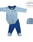 INF BOYS 3PC AIRFORCE SAILOR SET 0-3M