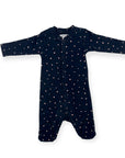 2 PACK BABYGROWS GIRLS 'HEART/POLKA'