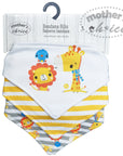 3 PACK BANDANA BIB 'LION/GIRAFFE'