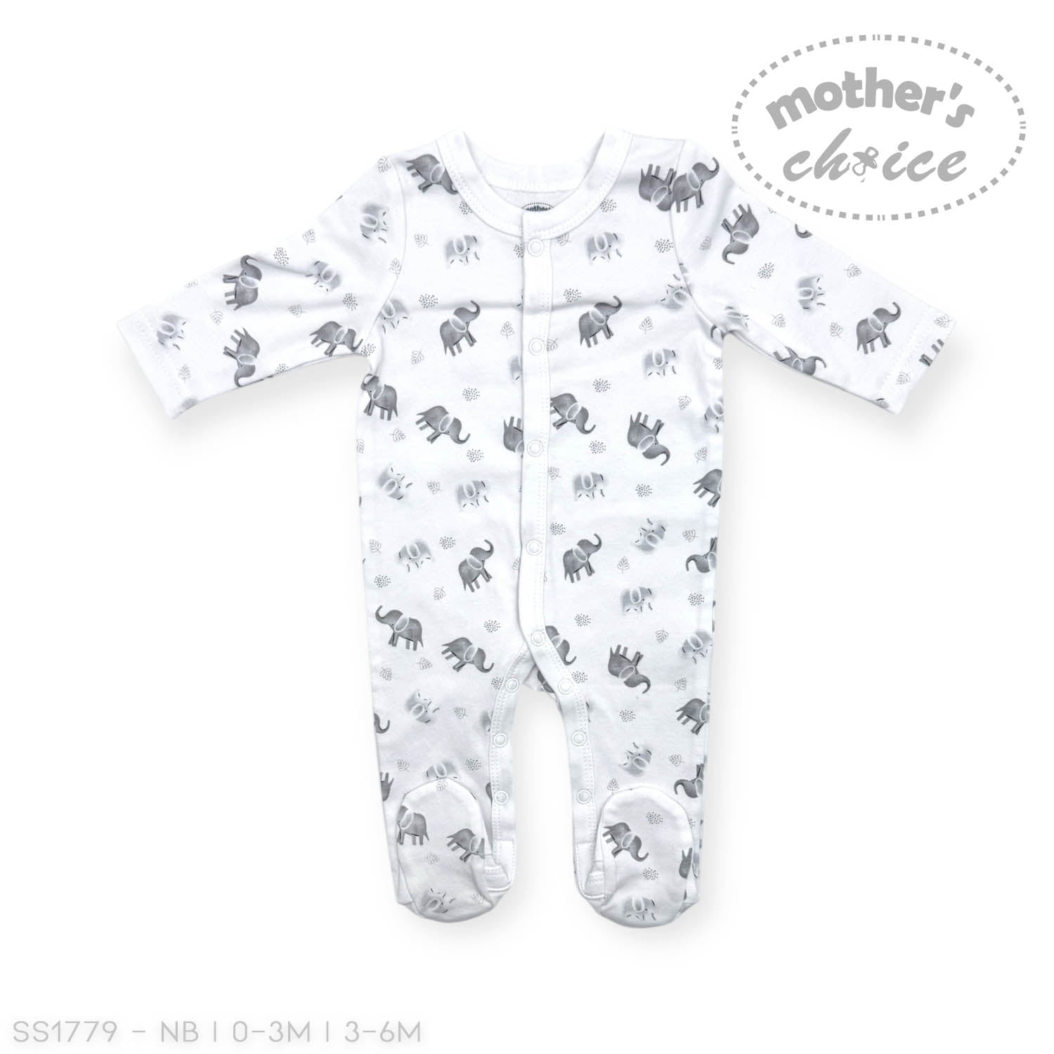 5PC STARTER PACKS GREY ELIE 3-6 MONTHS