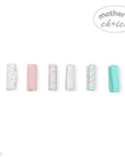 M/C 6 PACK WASHCLOTH SET PINK RAINBOW