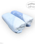 M/C BAMBOO 2PK  HOODED TOWEL BLUE