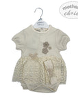 INF GIRLS NATURAL 3PC SET 'BEAUTIFUL GARDEN' 0-3M