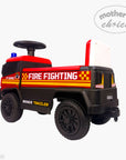 RIDE-ON CAR FIRE FIGHTER WITH TRAILER