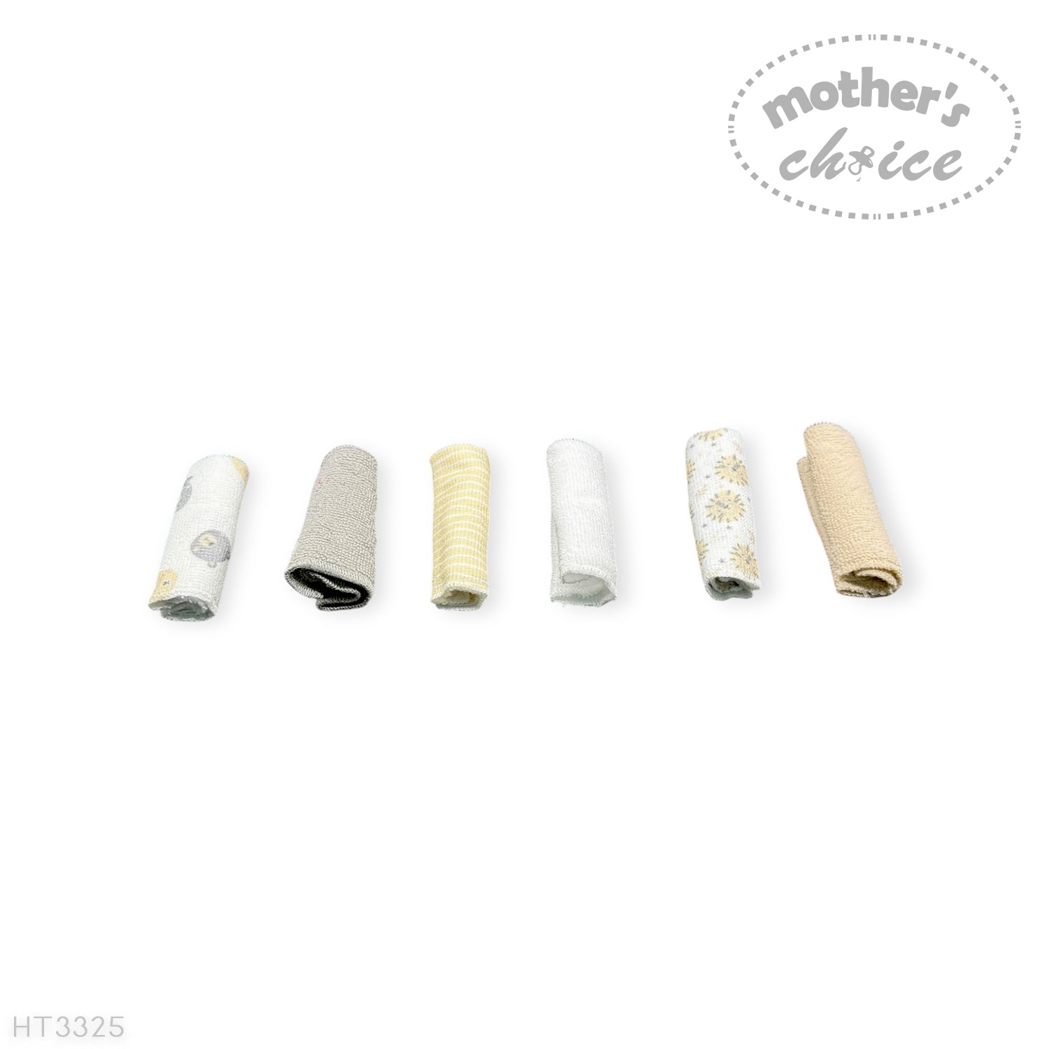 M/C 6 PACK WASHCLOTH SET STONE BEAR