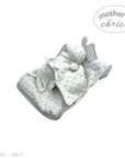 M/C SHERPA BLANKET & RABBIT  DUDU GREY