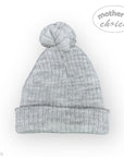 M/C POM POM BEANIE GREY