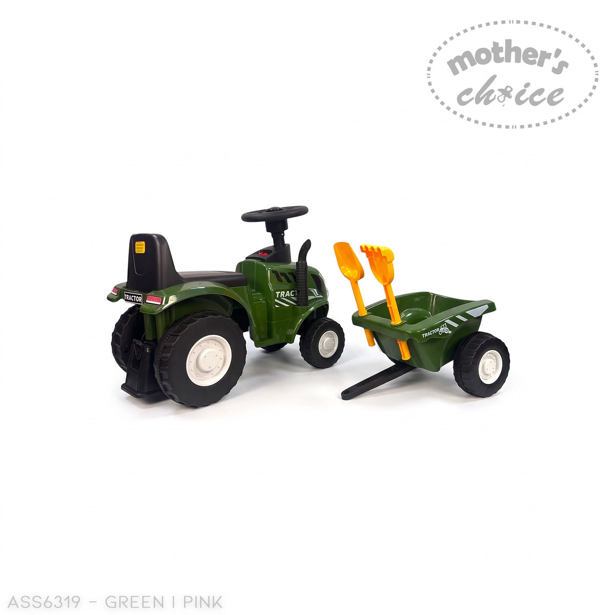 RIDE-ON CAR TRACTOR WITH TRAILOR AND ACCESSORIES