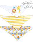 3 PACK BANDANA BIB 'LION/GIRAFFE'