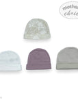 M/C 4PK BEANIE SET FLOWERS