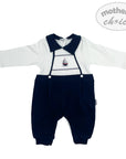 M/C BOYS SAILOR  ROMPER L/S NAVY 3M